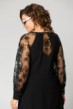 Destiney | Spitzenärmel Kleid