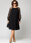 Destiney | Spitzenärmel Kleid