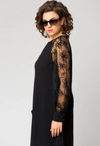 Destiney | Spitzenärmel Kleid