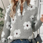 BLOOM | Pullover mit Reißverschlusskragen