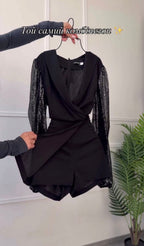 Araminta – Eleganter schwarzer Jumpsuit