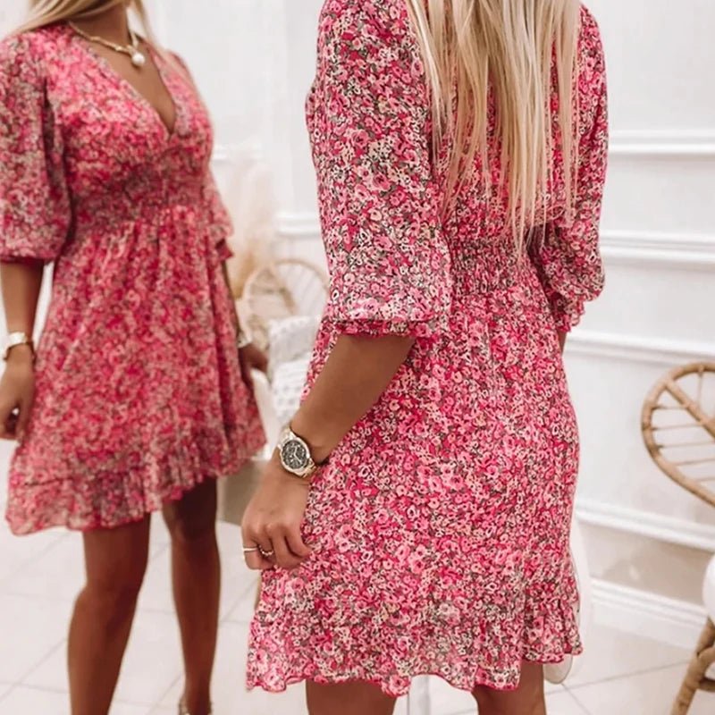 Sunna - Elegantes Blumenkleid
