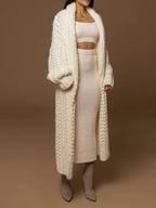 Ivory™| Strickmantel