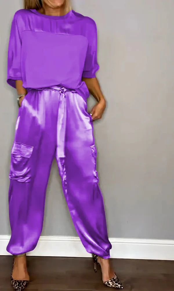 Margaret - Elegantes Satin-Set