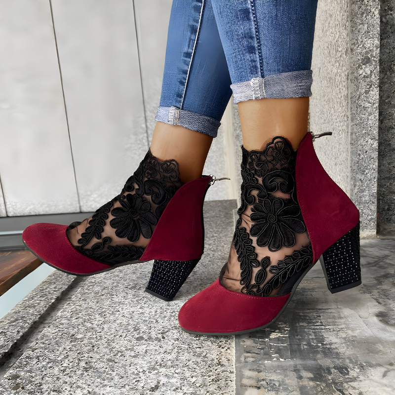 Norene™| Spitzen Stiefeletten