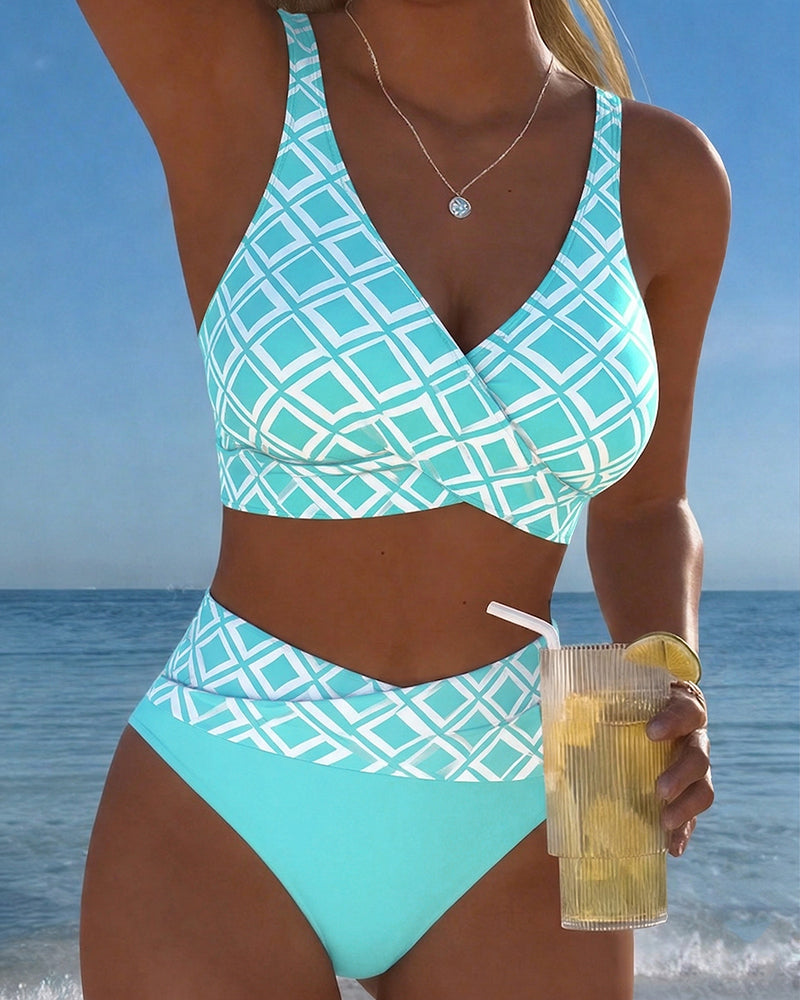 Marlene™ | Zweiteiliger Bikini mit elegantem Diamantmuster