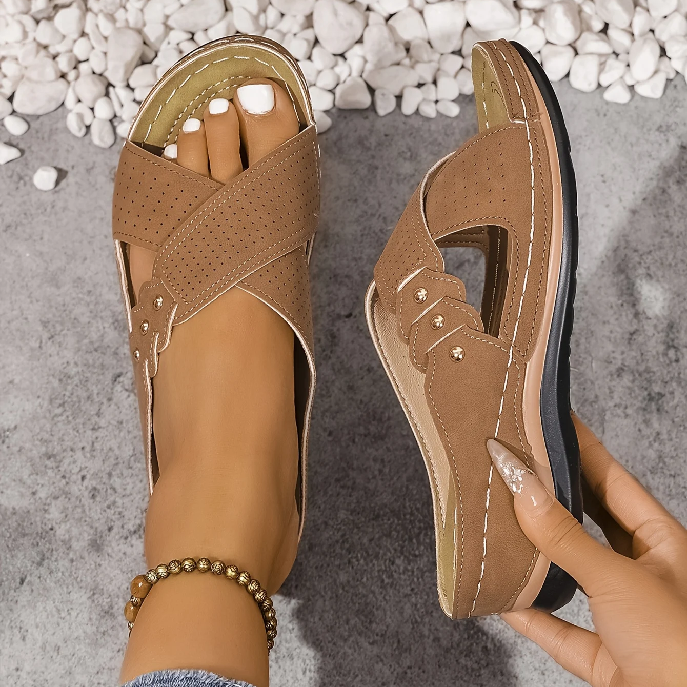 Pascalle | Orthopädische Keil-Sandalen