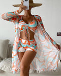 Laluna® | 3-teiliges Bikini-Set mit Druck