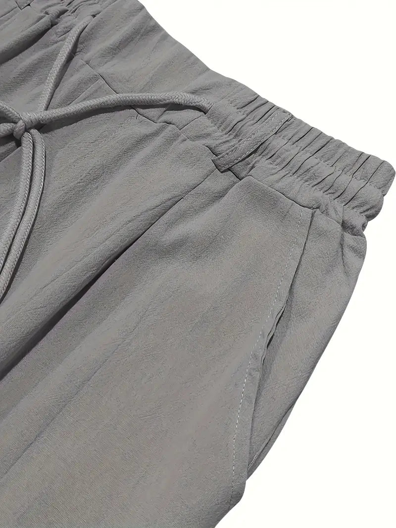 NICHOLS | WEITE LEINENHOSE MIT KORDEL
