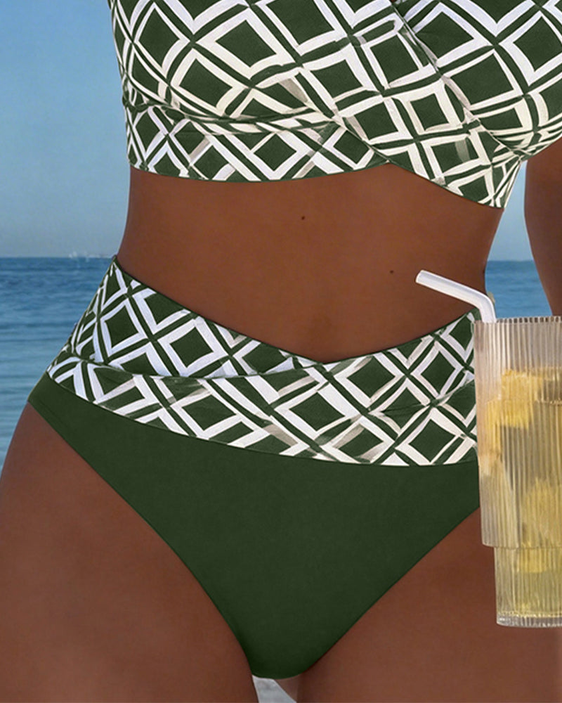Marlene™ | Zweiteiliger Bikini mit elegantem Diamantmuster