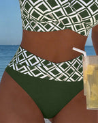 Marlene™ | Zweiteiliger Bikini mit elegantem Diamantmuster