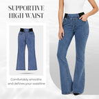 Damen Hochbundige Stretch Jeans