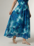 Sylin | Gathered Halter Midi Kleid