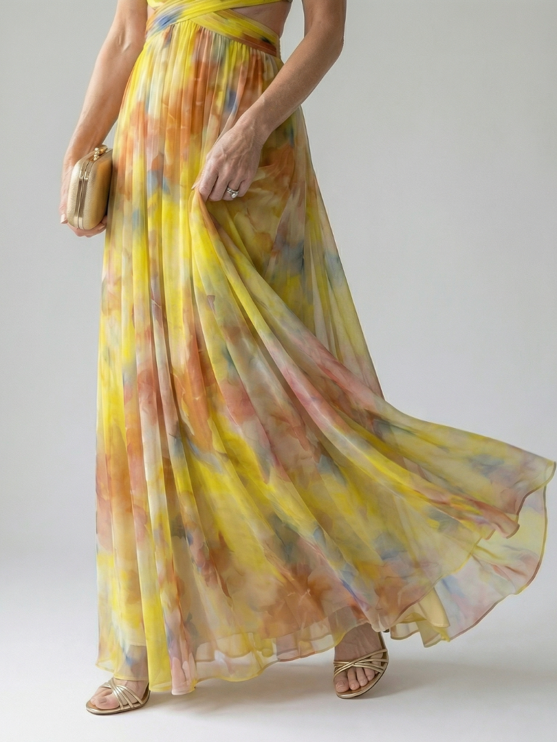 Isel | Soft Wrap Maxi Kleid