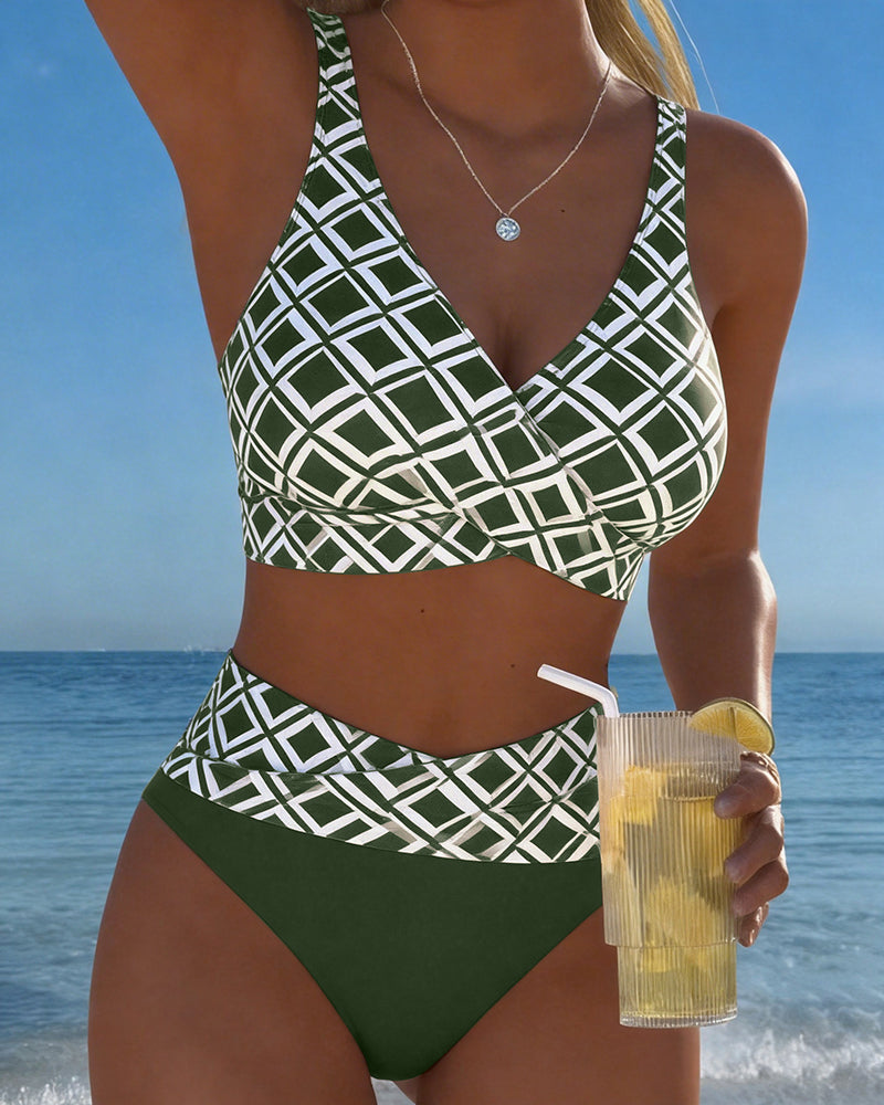 Marlene™ | Zweiteiliger Bikini mit elegantem Diamantmuster