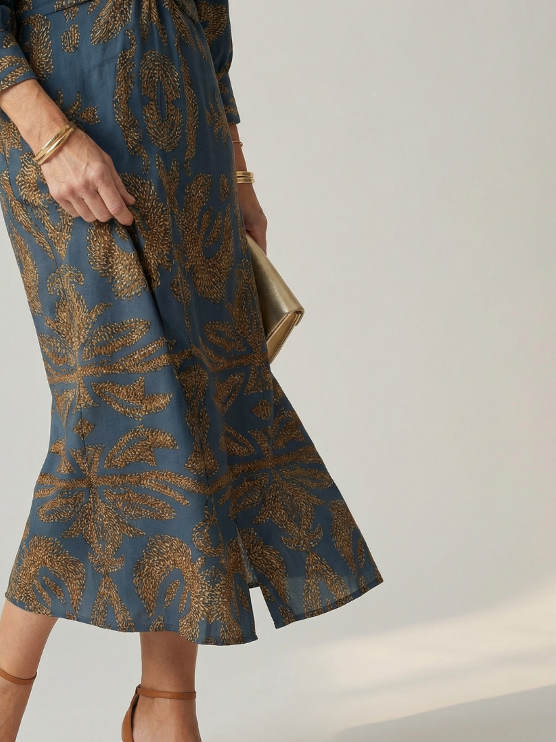 Lune | Natürliches Wickel-Midikleid