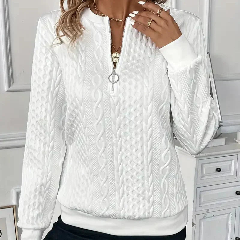 LUCIA I Pullover mit Reißverschluss
