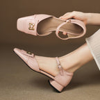 Elvane Schnalle Leder Mary-Janes