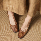 Marisol Leder Pumps mit quadratischer Zehenform