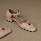 Elvane Schnalle Leder Mary-Janes