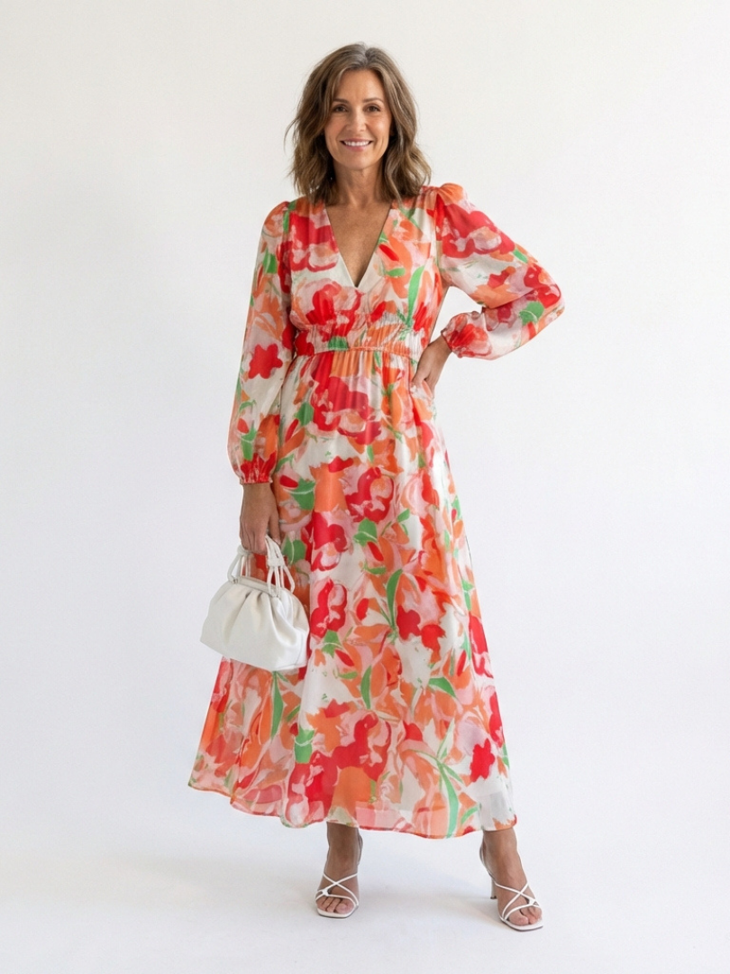 Althea | Floral Maxi-Kleid