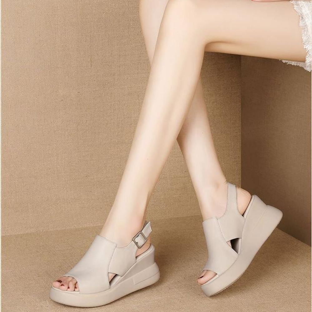 Deloria™ | Orthopädische Wedge Slingback Sandalen