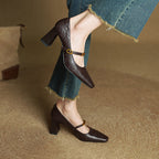 Marleon Leder Riemchen Pumps
