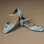 Elvane Schnalle Leder Mary-Janes