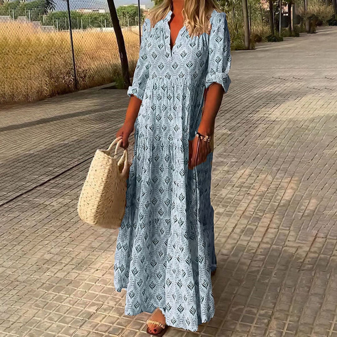Alexia | Fließendes Maxikleid