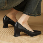 Oriel Leder Quadrat Pumps