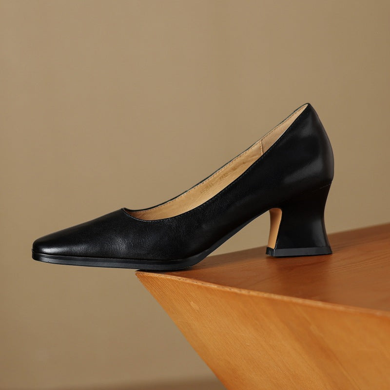 Oriel Leder Quadrat Pumps