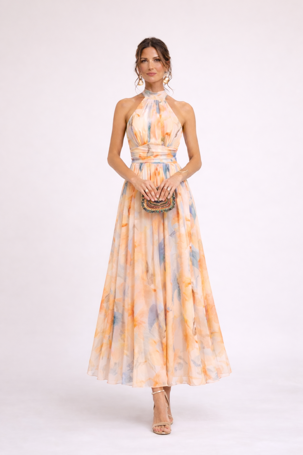 CAMILLE - Halterkleid Aquarell