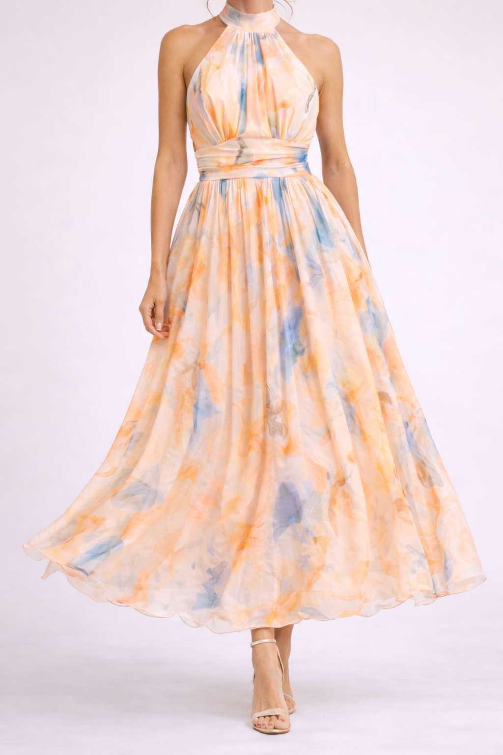 CAMILLE - Halterkleid Aquarell
