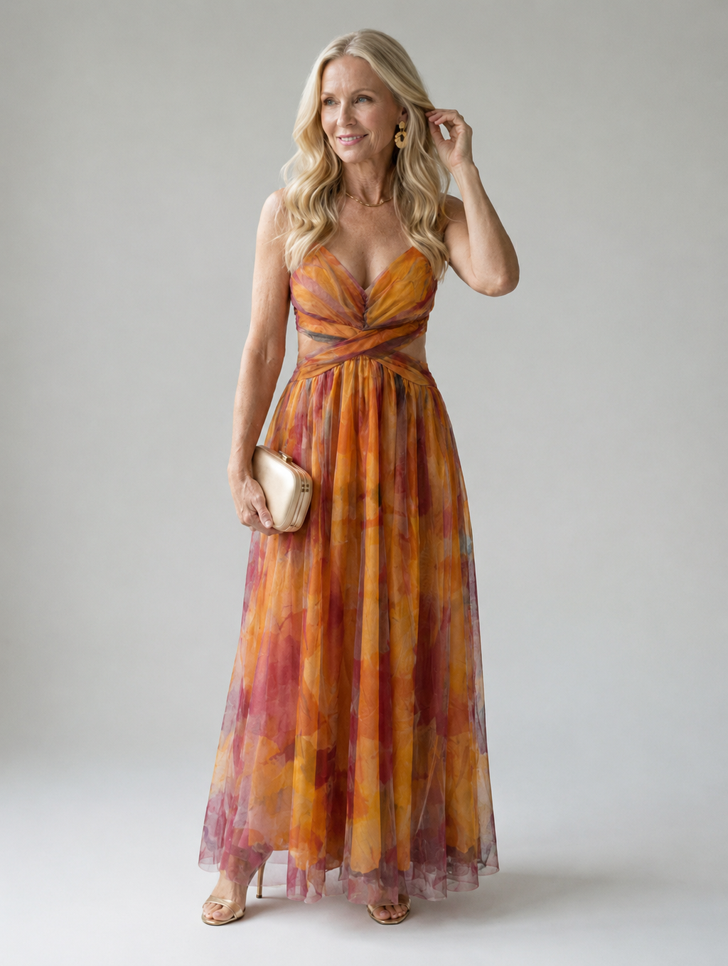 Isel | Soft Wrap Maxi Kleid