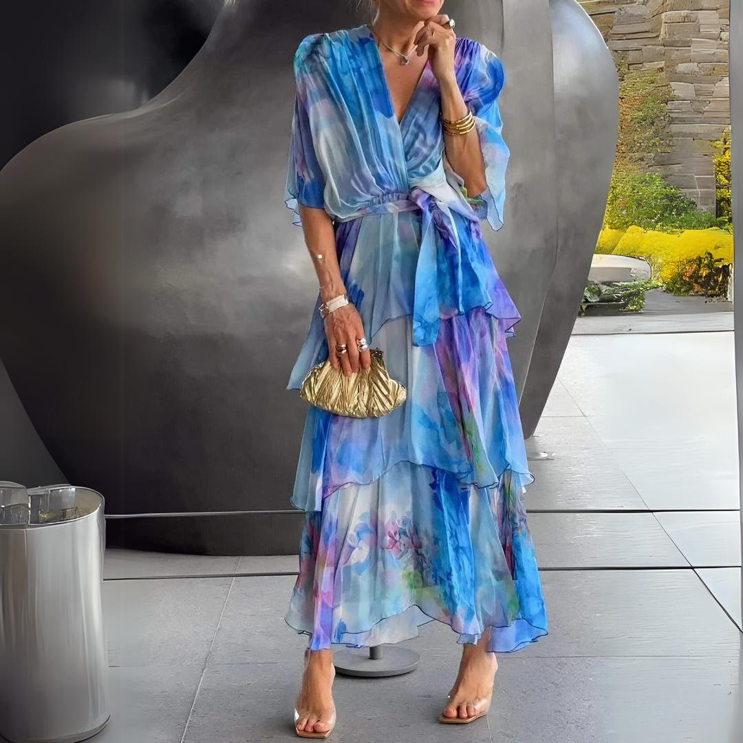 Dianna | Atemberaubendes V-Ausschnitt Kleid