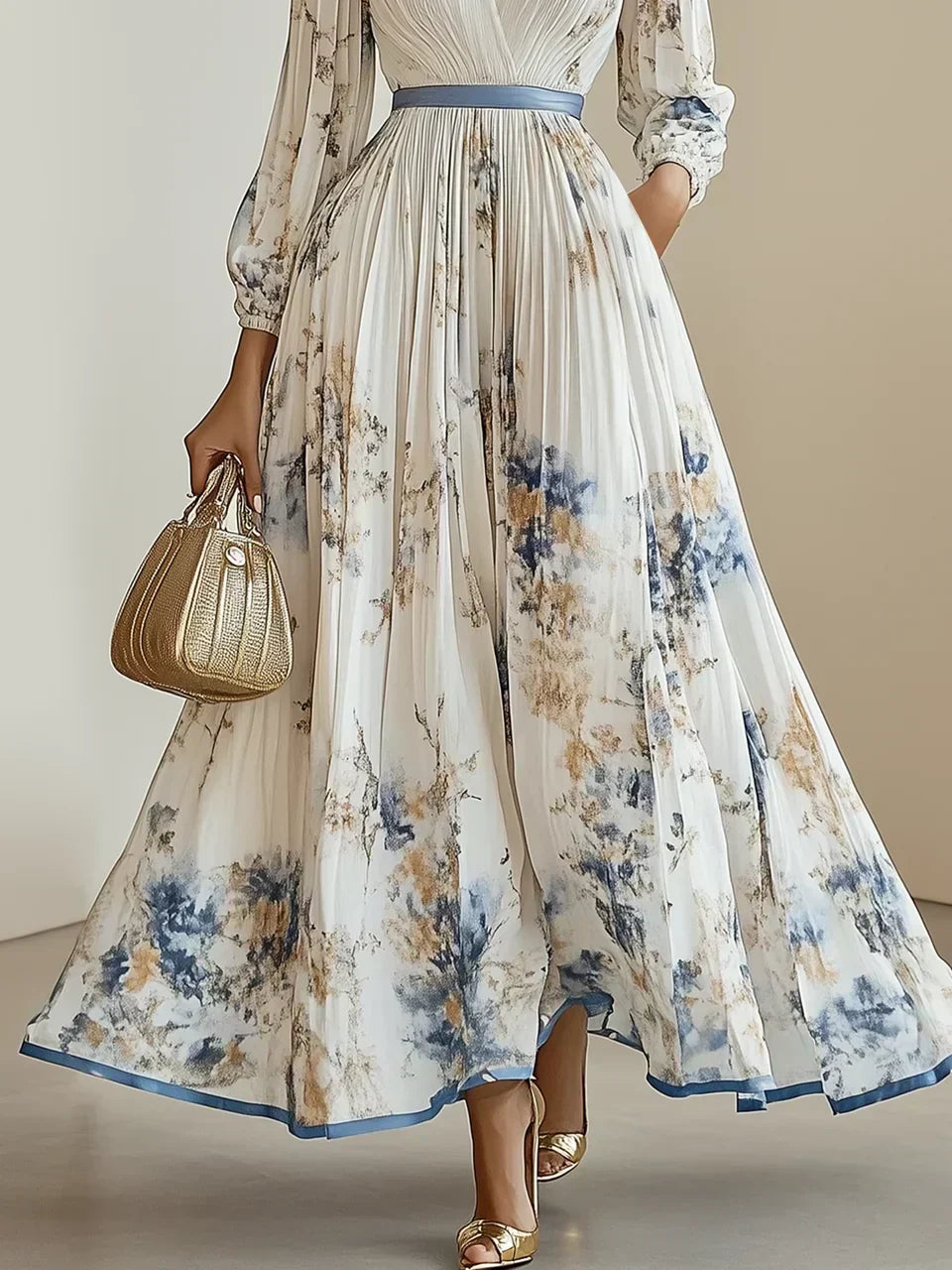 Helston | Elegantes V-Ausschnitt Kleid