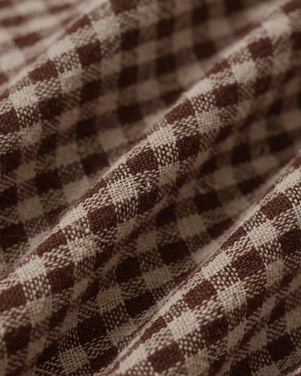 Plaid Brown Boat Neck Tank Top