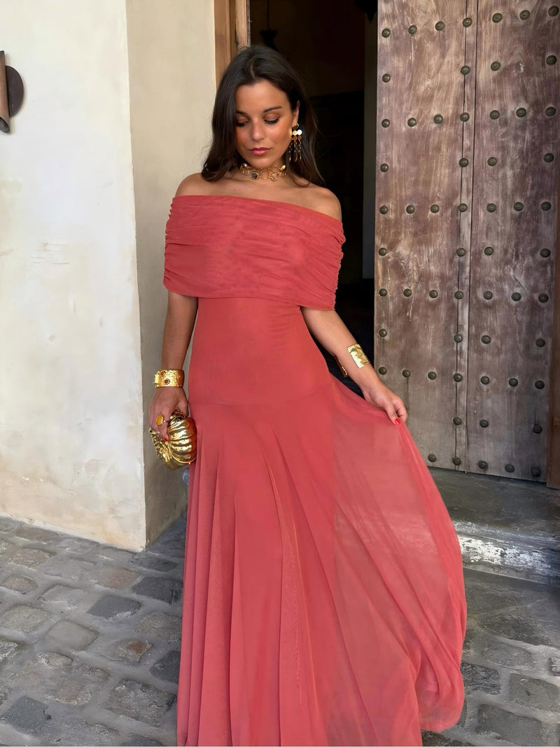 Camila | Elegantes Maxikleid aus Mesh