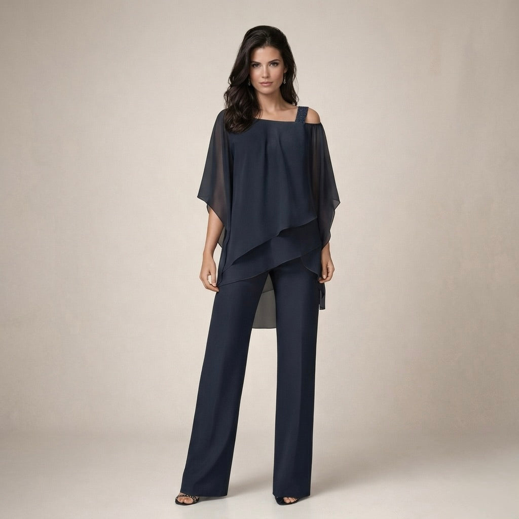 Clara | Elegantes Set mit Lagenbluse