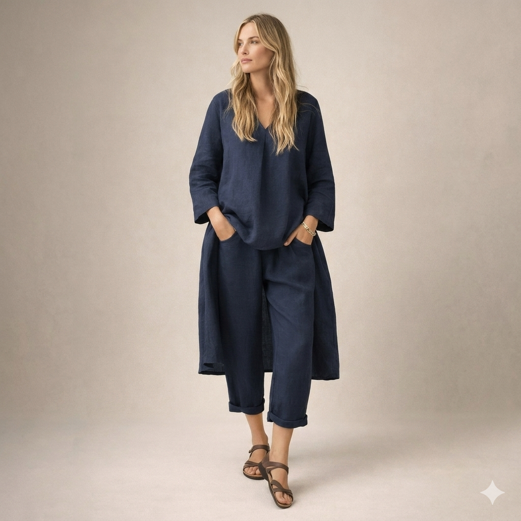 Marianne | Lockere Leinenkombination