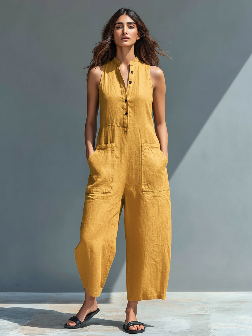 Lucinda | Eleganter ärmelloser Jumpsuit