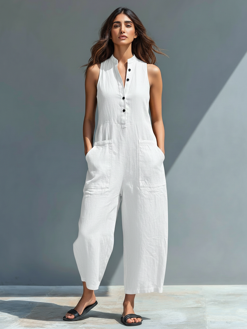 Lucinda | Eleganter ärmelloser Jumpsuit
