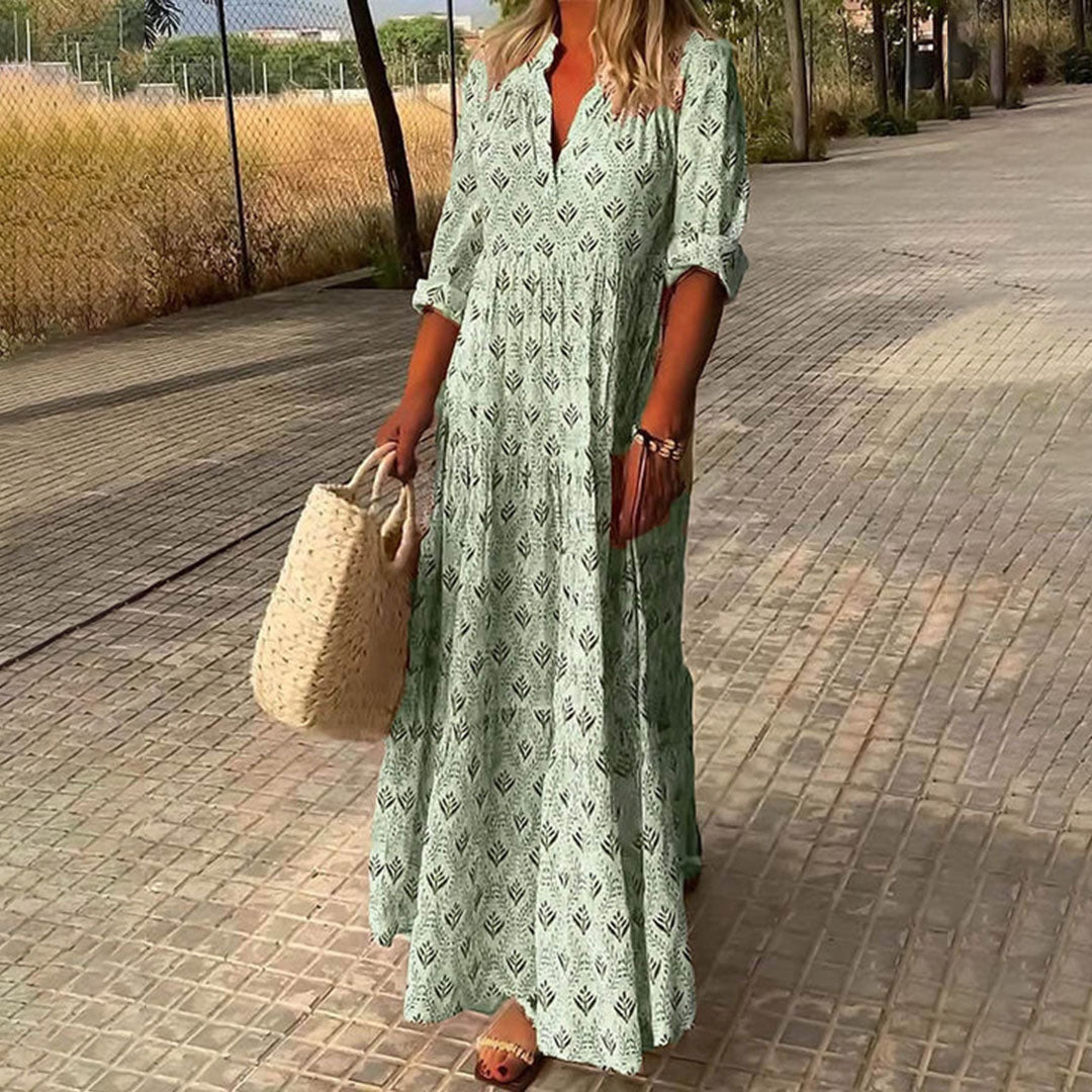 Alexia | Fließendes Maxikleid