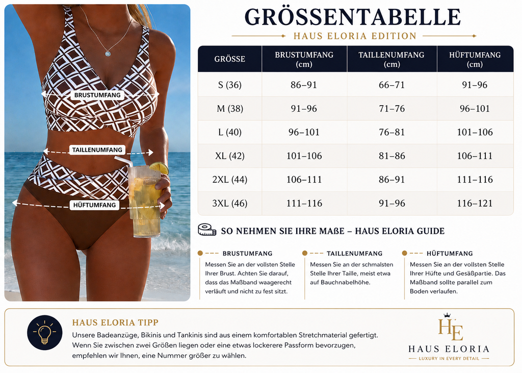 Marlene™ | Zweiteiliger Bikini mit elegantem Diamantmuster