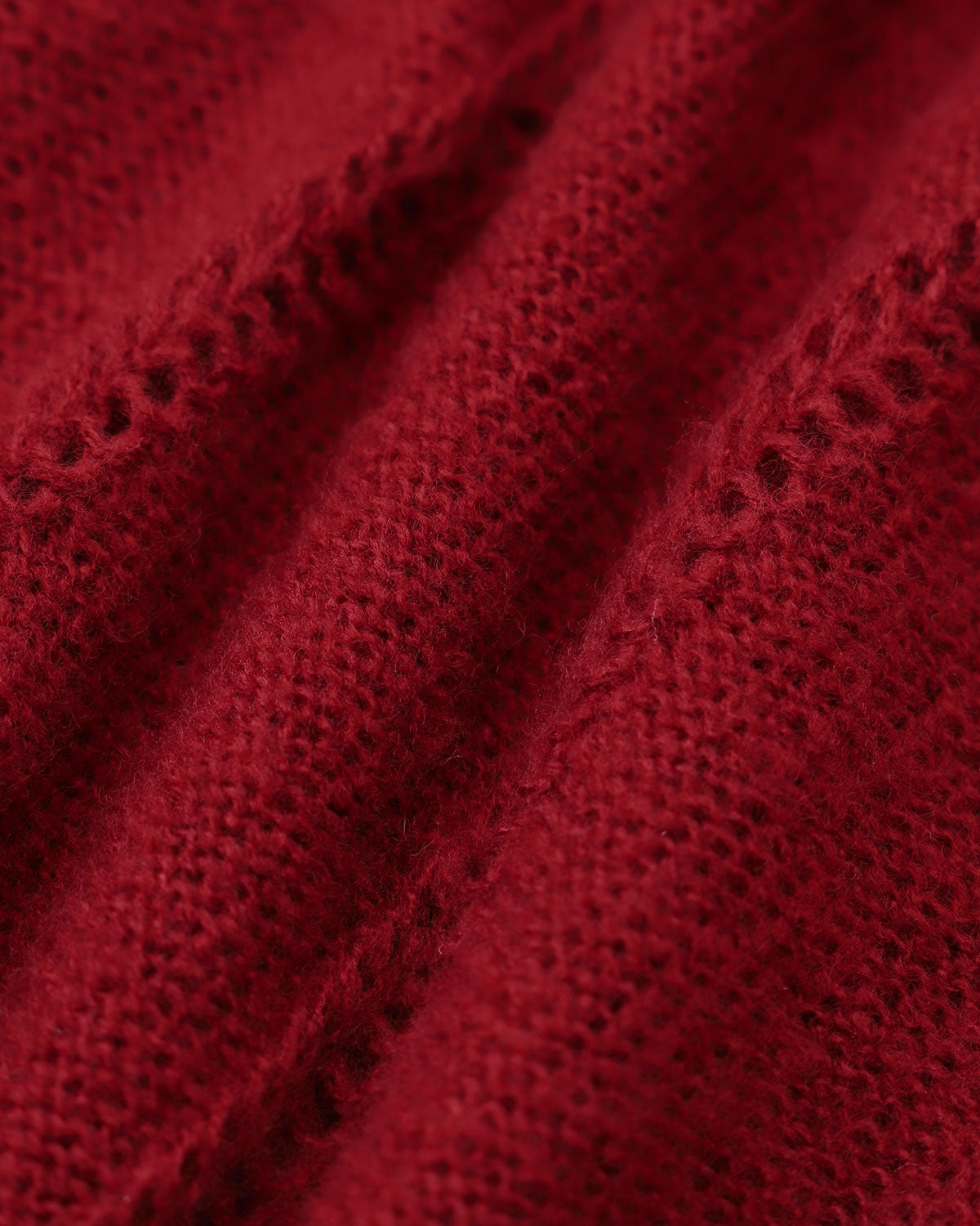Single-Breasted Cardigan with Red Lantern Sleeves