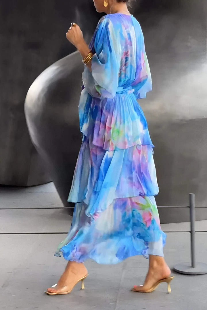Dianna | Atemberaubendes V-Ausschnitt Kleid
