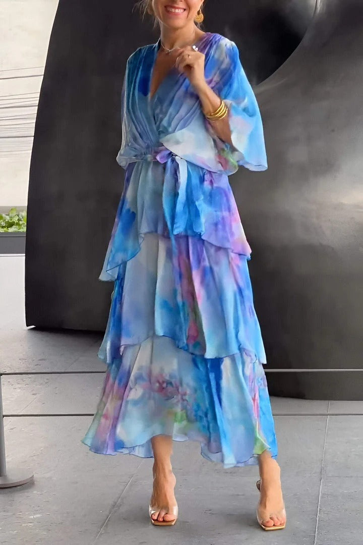 Dianna | Atemberaubendes V-Ausschnitt Kleid