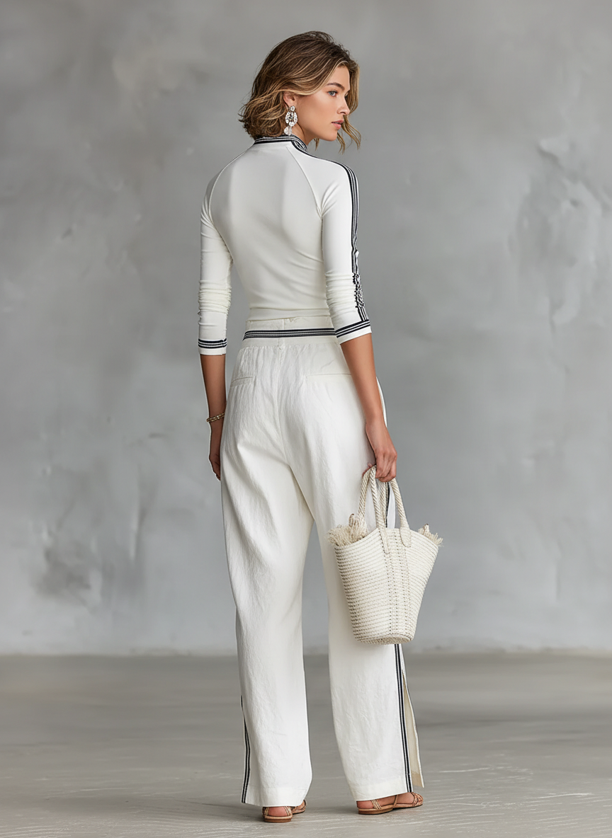 Hannah | Zweiteiliges Sport Set Stehkragen Hose