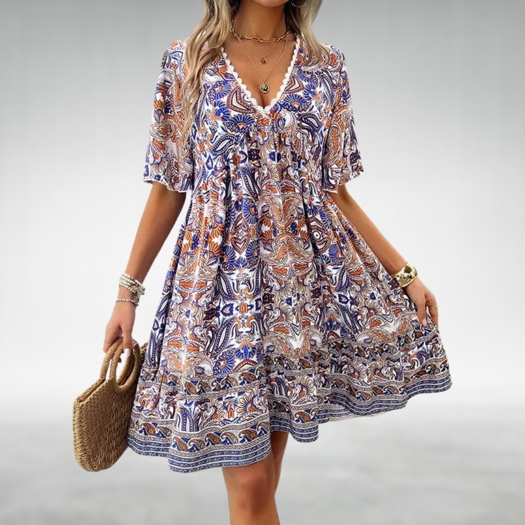 Adriana | Paisley-Print Kleid