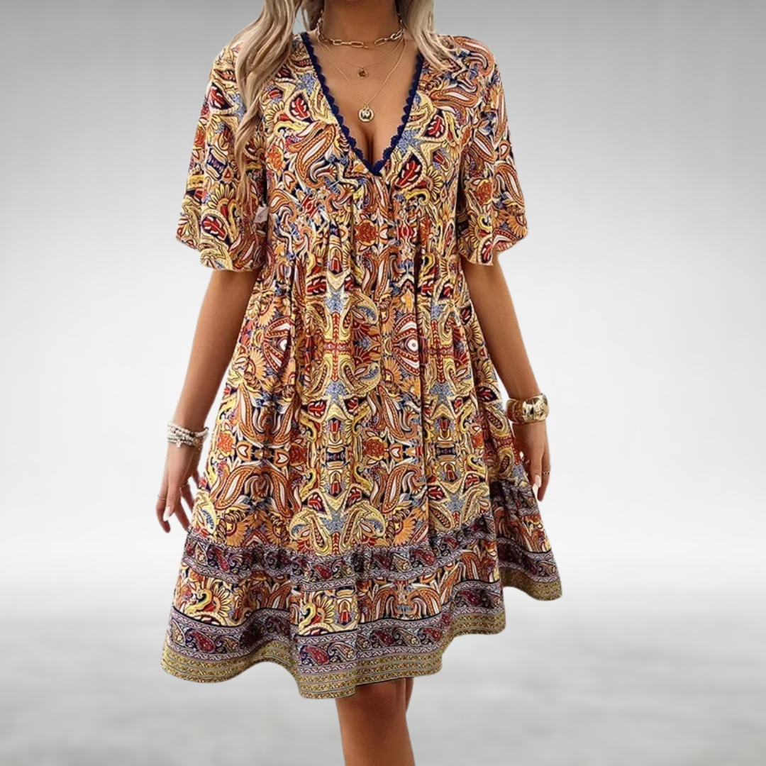 Adriana | Paisley-Print Kleid